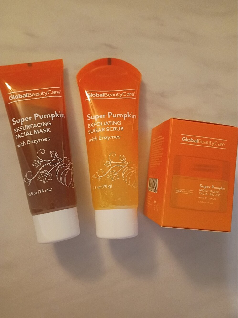 GlobalBeautyCare Super Pumpkin Exfoliating Sugar Scrub — Orange